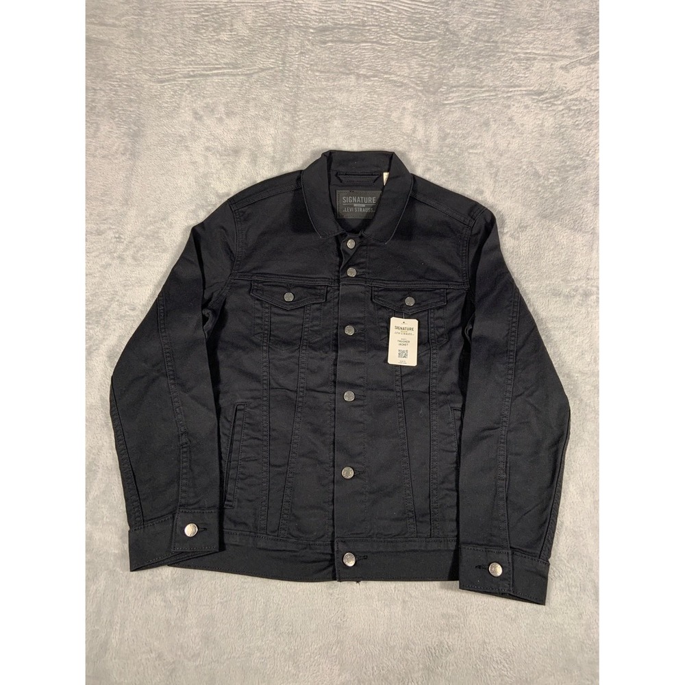 Signature by Levi Strauss & Co. Jacket Mens S Black Denim NWT